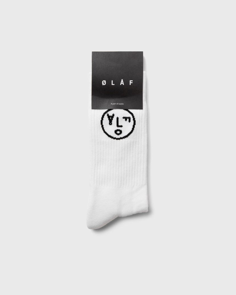 Чорапи ØLÅF OLAF FACE SOCKS Бяло | A990806-WHITE