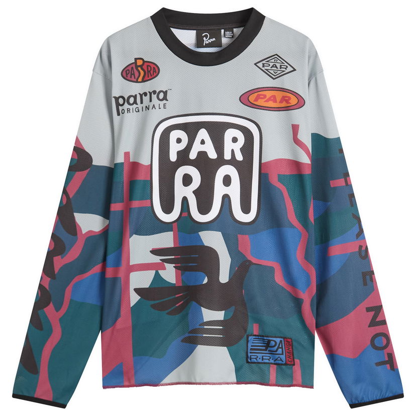 Тениска By Parra Parra Dirt Jumper Long Sleeve T-Shirt Многоцветен | 54135-GRY