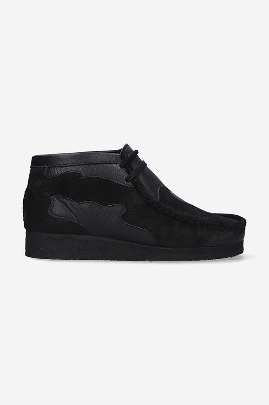 Кецове и обувки Clarks Wallabee Boot Patch Shoes Черно | 26163921, 0