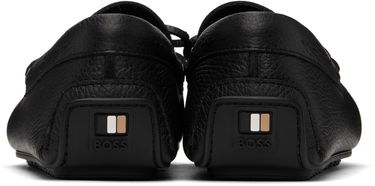 Кецове и обувки BOSS BOSS Grained-Leather Driver Sole Loafers Черно | 50536247, 1
