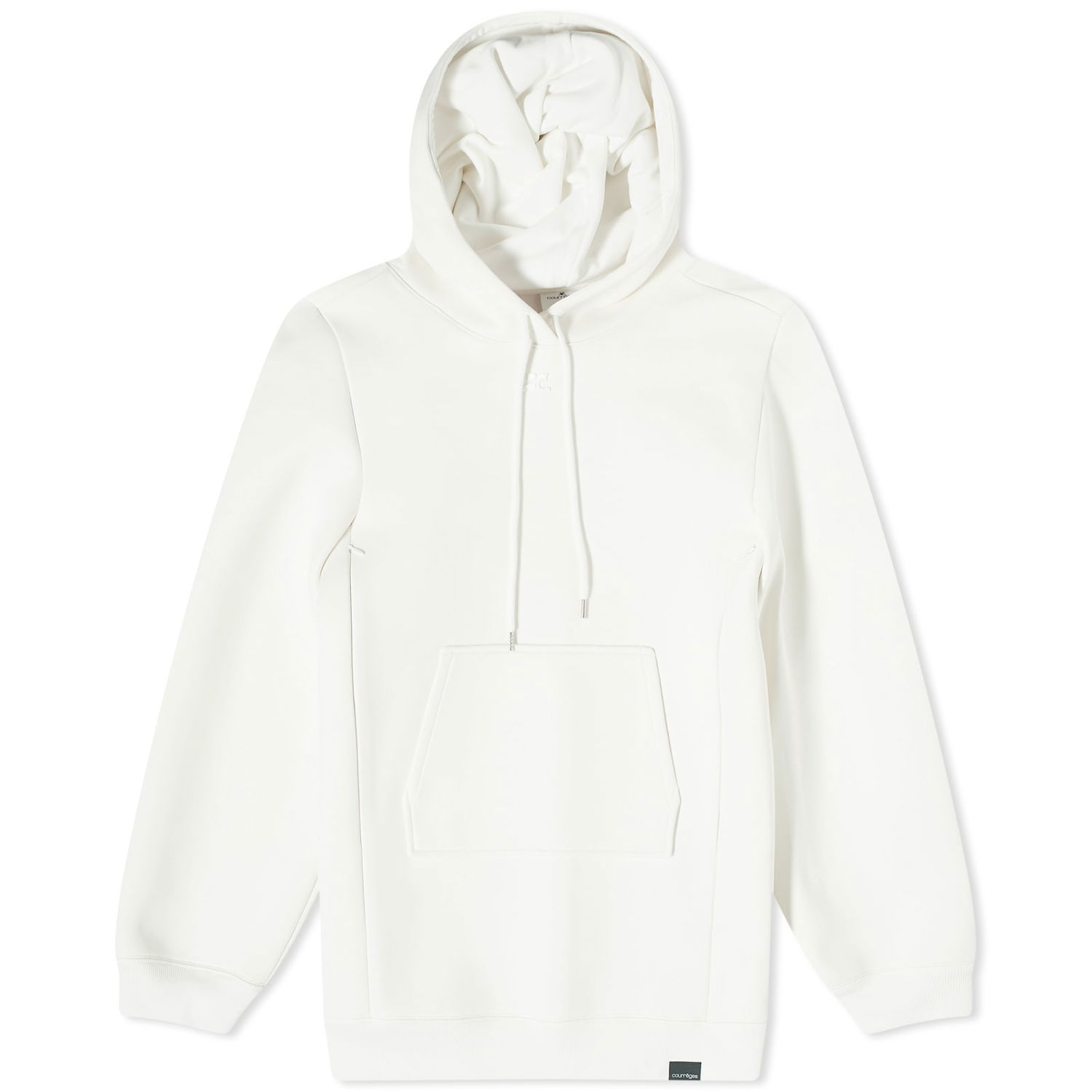 Pокля Courrèges Cocoon Stonewashed Hooded Mini Dress Бяло | 423JRO277JS0108-1, 0