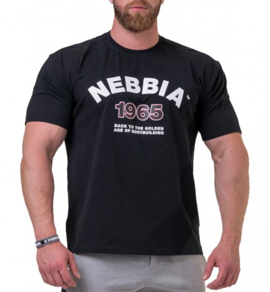 Тениска NEBBIA Golden Era Tee Черно | 19201, 0