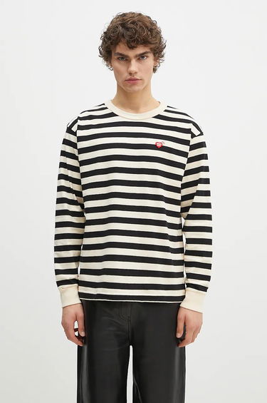 Тениска Human Made Striped Long Sleeve T-Shirt Бяло | HM28CS039, 0