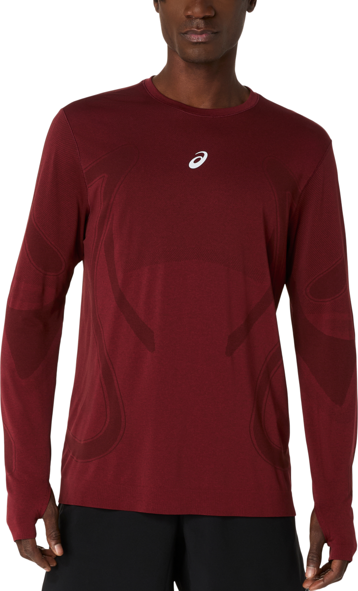 Тениска Asics Asics Road Seamless Long Sleeve Running Top Червено | 2011d356-200