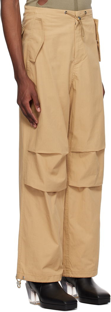 Карго панталони Dion Lee Elasticized Cargo Trousers Бежово | C2100P23, 4