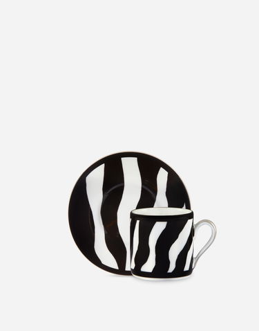 Домашен декор Dolce & Gabbana Casa Zebra Print Gift Box With 2 Porcelain Espresso Cups With Saucers - Coffee Cups Onesize Черно | TC0S23TCA70UZ003, 3