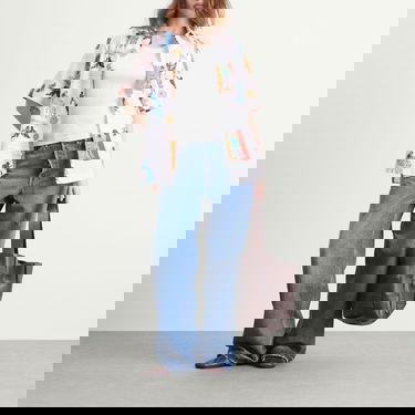 Риза Ahluwalia Kada Printed Short Sleeve Shirt Многоцветен | M-AHLU-TO029-SS26-FA253-MU, 4