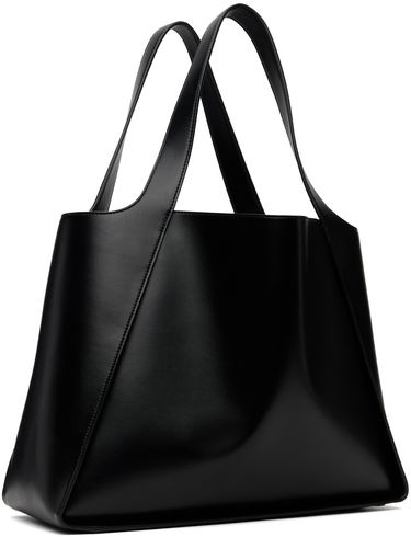 Голяма пазарска чанта Stella McCartney Stella McCartney Perforated Logo Tote Черно | 502793W8542, 2