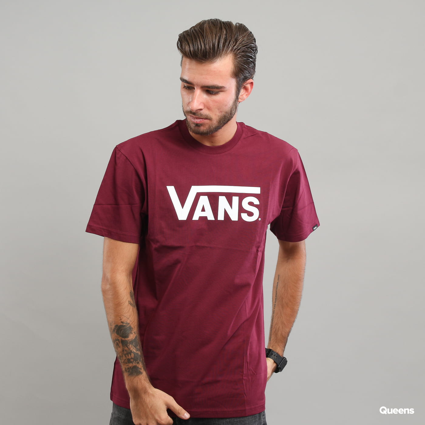 Тениска Vans Classic Tee Бургунди | V00GGGZ28, 0