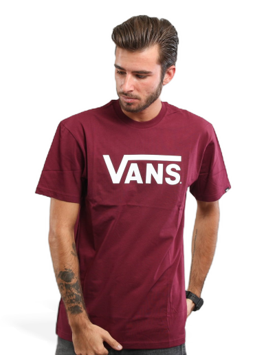 Тениска Vans Classic Tee Бургунди | V00GGGZ28