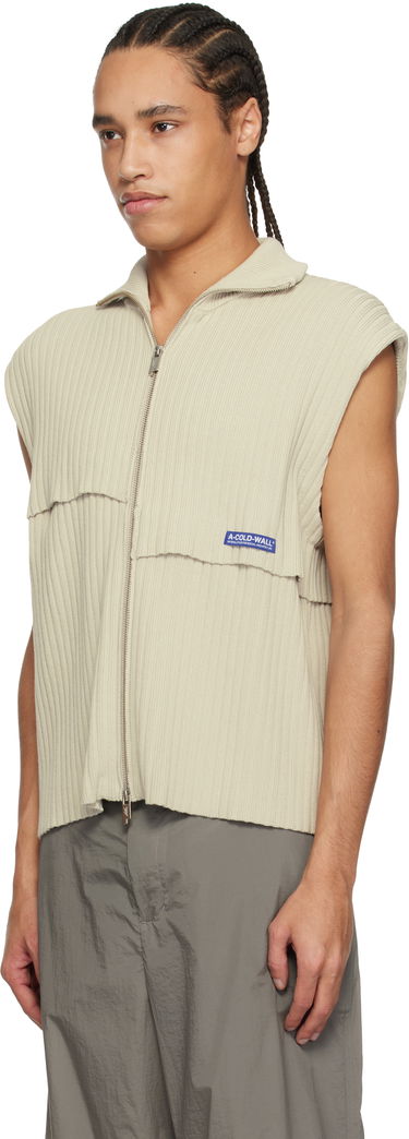 Пуловер A-COLD-WALL* A-COLD-WALL* Panel Knit Vest Бежово | ACWMK204, 3