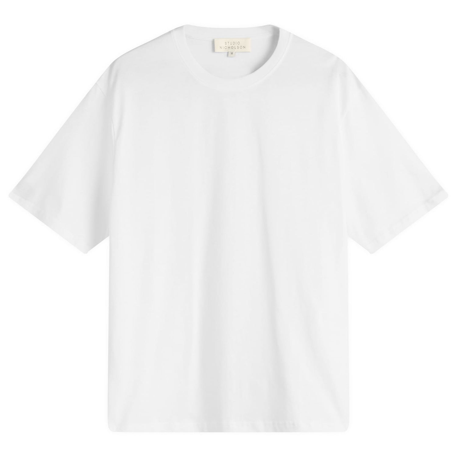 Тениска Studio Nicholson Studio Nicholson Bric T-Shirt, Size Large Бяло | BRICSNM-1326-OFW, 0