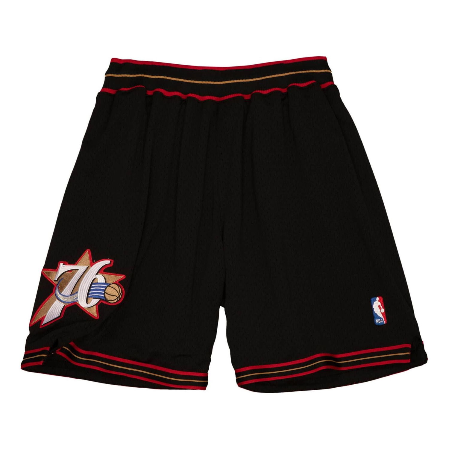 Къси панталони Mitchell & Ness Mitchell & Ness Philadelphia 76ers 1997-98 NBA Authentic Road Shorts Черно | ASHRGS18129-P76BLCK97, 0