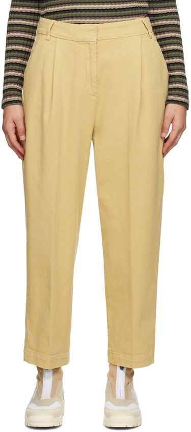 Панталони YMC YMC Market Pleated Trousers Жълто | Q4AZB, 0