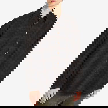 Риза OUR LEGACY Our Legacy Borrowed Shirt, Shadow Check Кафяво | M2252OB, 2