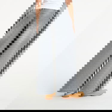 Дънки adidas Performance Adicolor Denim Adilenium Wide-Leg Jeans Сиво | JV7455, 2