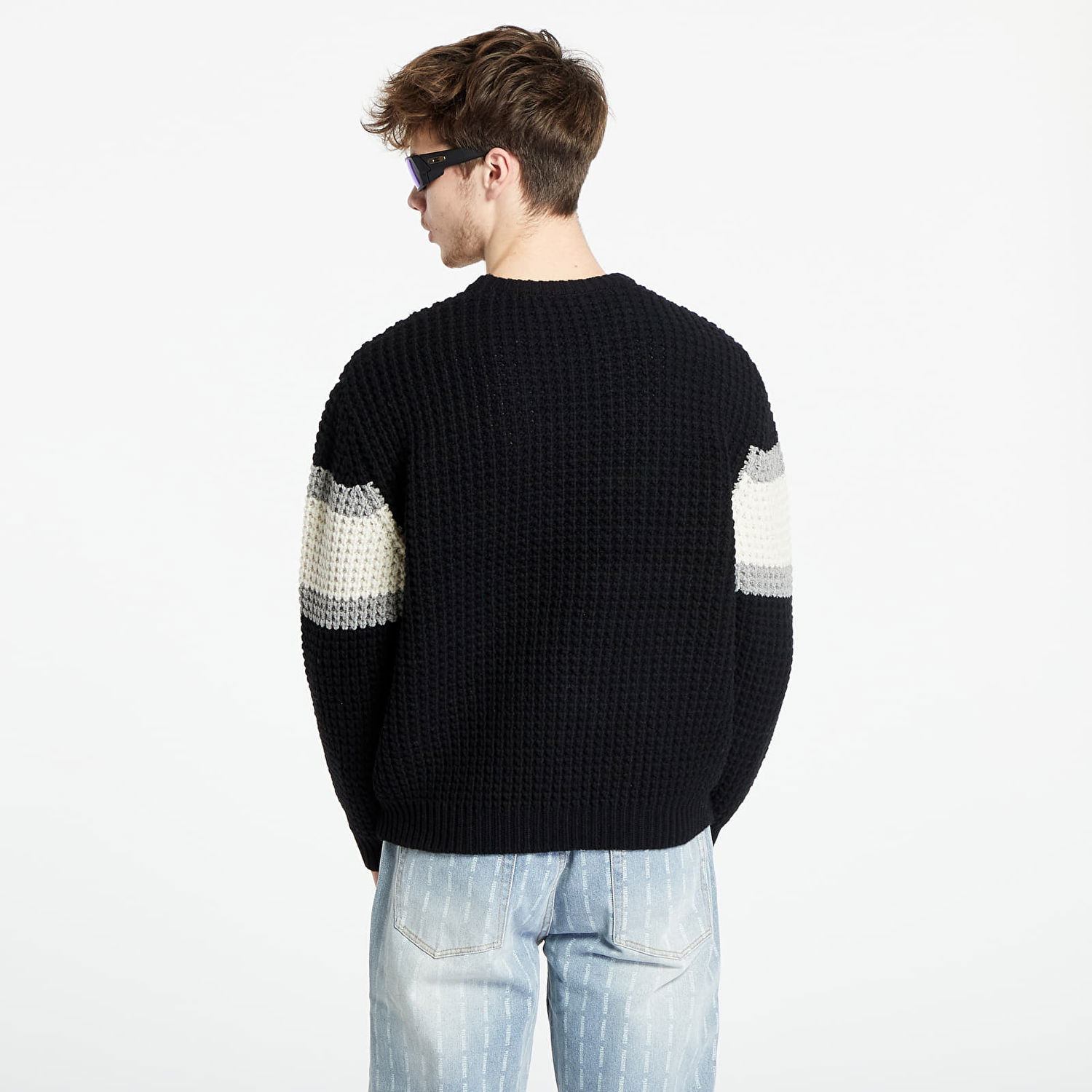 Пуловер Pleasures Twitch Chunky Knit Crewneck Черно | P23W002 BLACK, 1