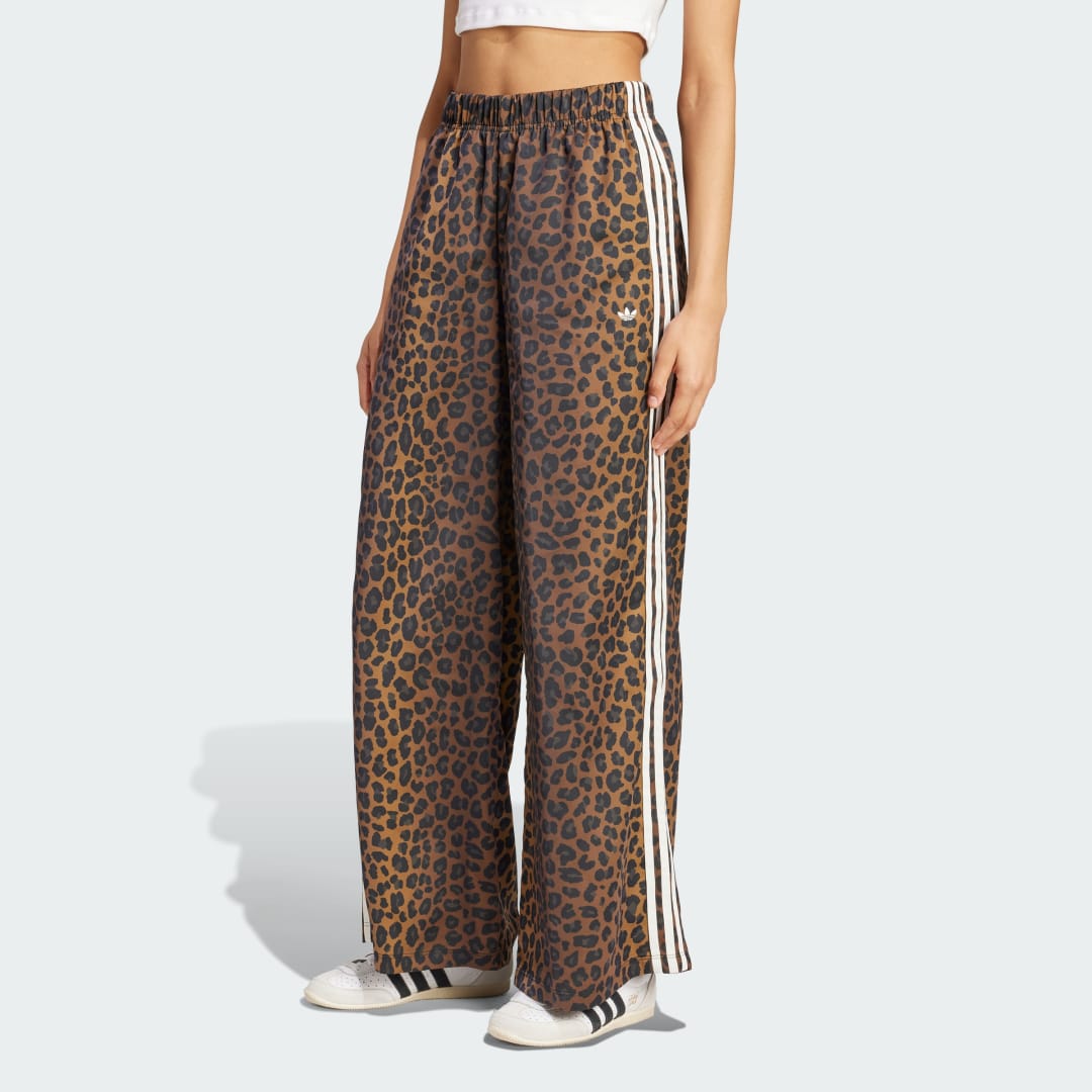 Спортни панталони adidas Originals Originals Wide Leg Satin Joggers Кафяво | KA2666, 0