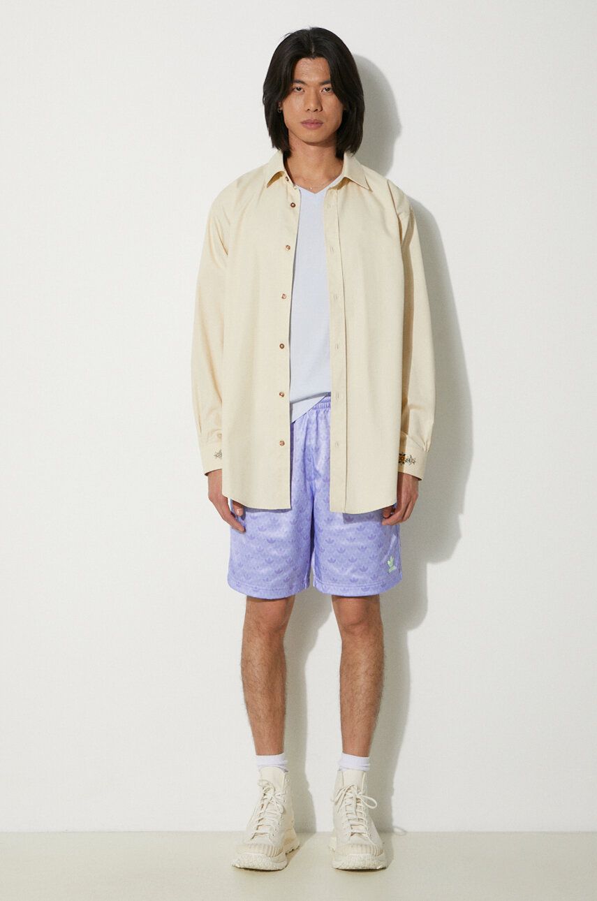 Къси панталони adidas Originals adidas Originals Mono Satin Shorts Лилаво | IS2935, 1