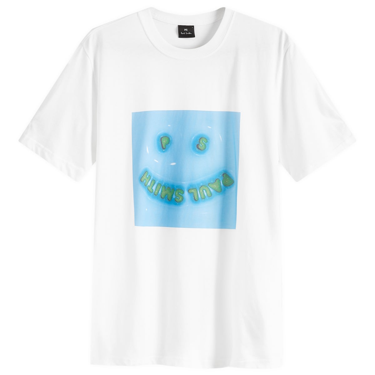 Тениска Paul Smith Paul Smith Blow Up Happy T-Shirt Бяло | M2R-011R-NP4643-01, 1