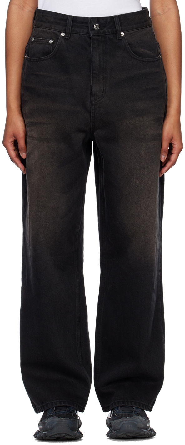 Дънки We11done We11done Wide-Leg Jeans Черно | WD-DP1-23-357-W-BK, 0