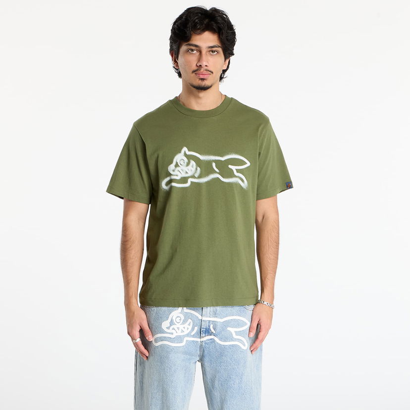Тениска BILLIONAIRE BOYS CLUB Icecream Spray Paint Running Dog T-Shirt Зелено | IC25440 Green