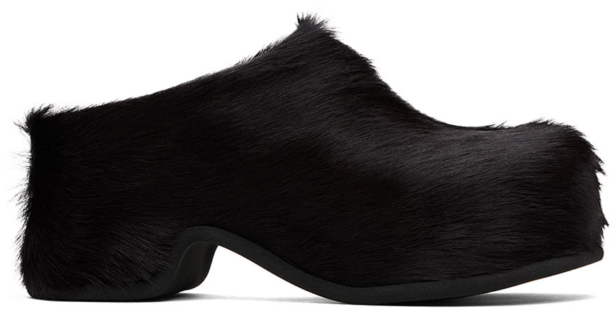 Облекло Dries Van Noten Dries Van Noten Pony Hair Mules Черно | MS241-1085-312, 0