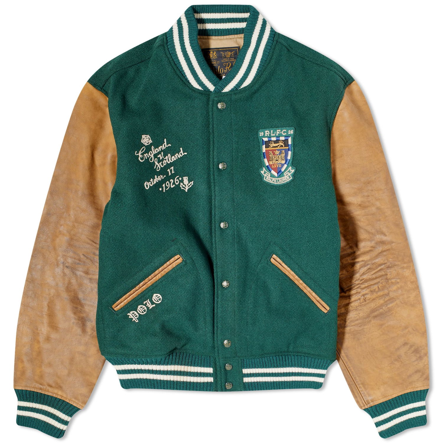 Облекло Polo by Ralph Lauren Polo Ralph Lauren Lined Varsity Hunt Club Зелено | 710916063001, 0