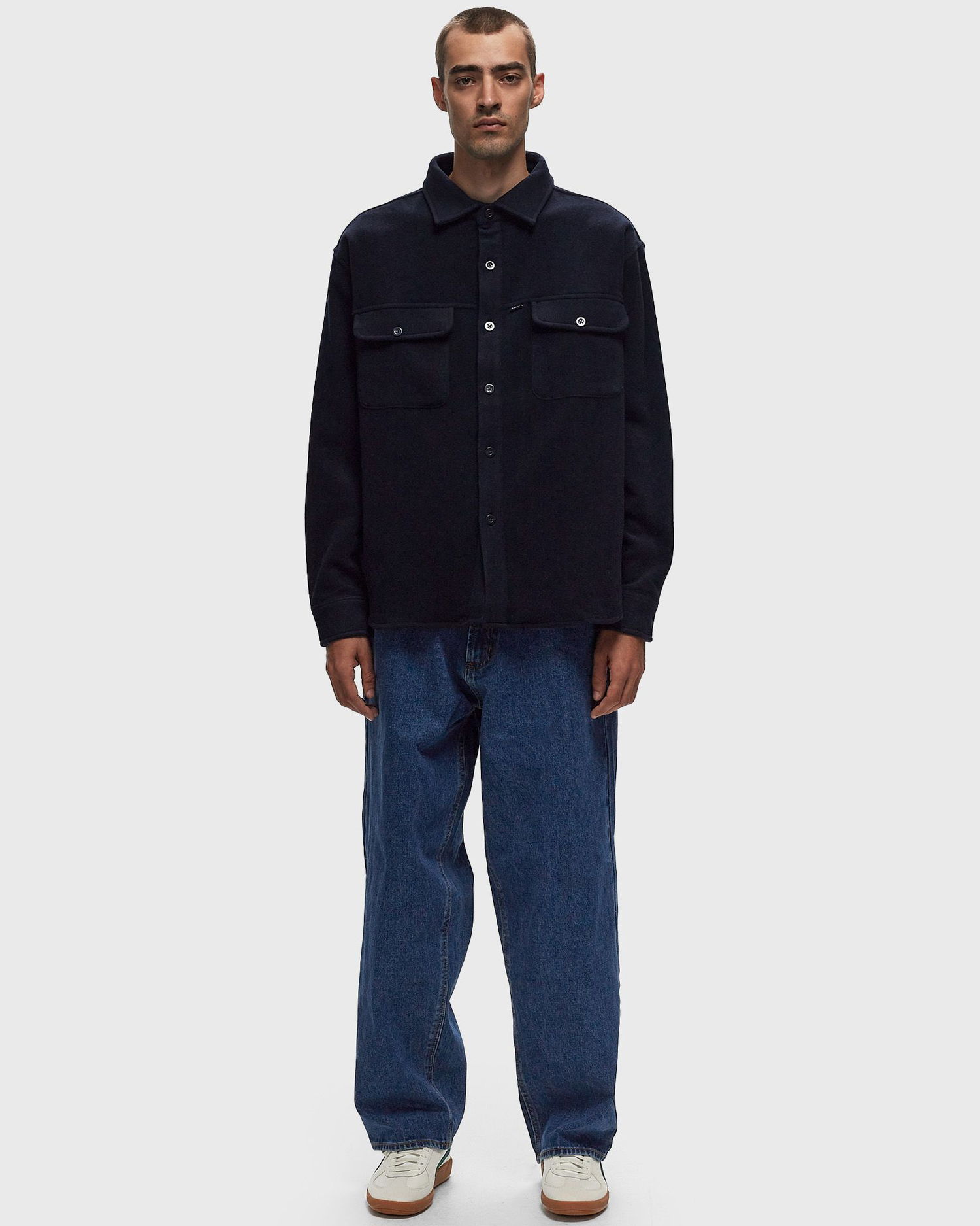 Риза EDWIN Jowen Long Sleeve Overshirt Синьо | I032497-0DM00, 1