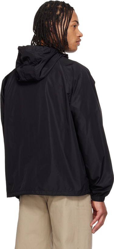 Ветровка Burberry Checker-Tape Nylon Hooded Jacket Черно | 8122848, 2