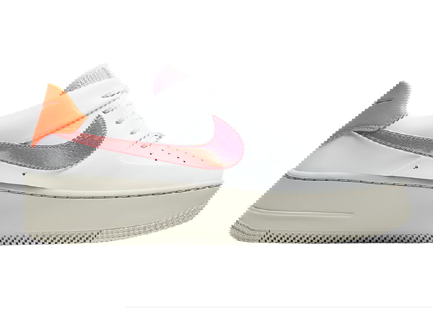 Кецове и обувки Nike Air Force 1 Sage Low White Digital Pink Pink Foam W Бяло | CV3036-100, 0