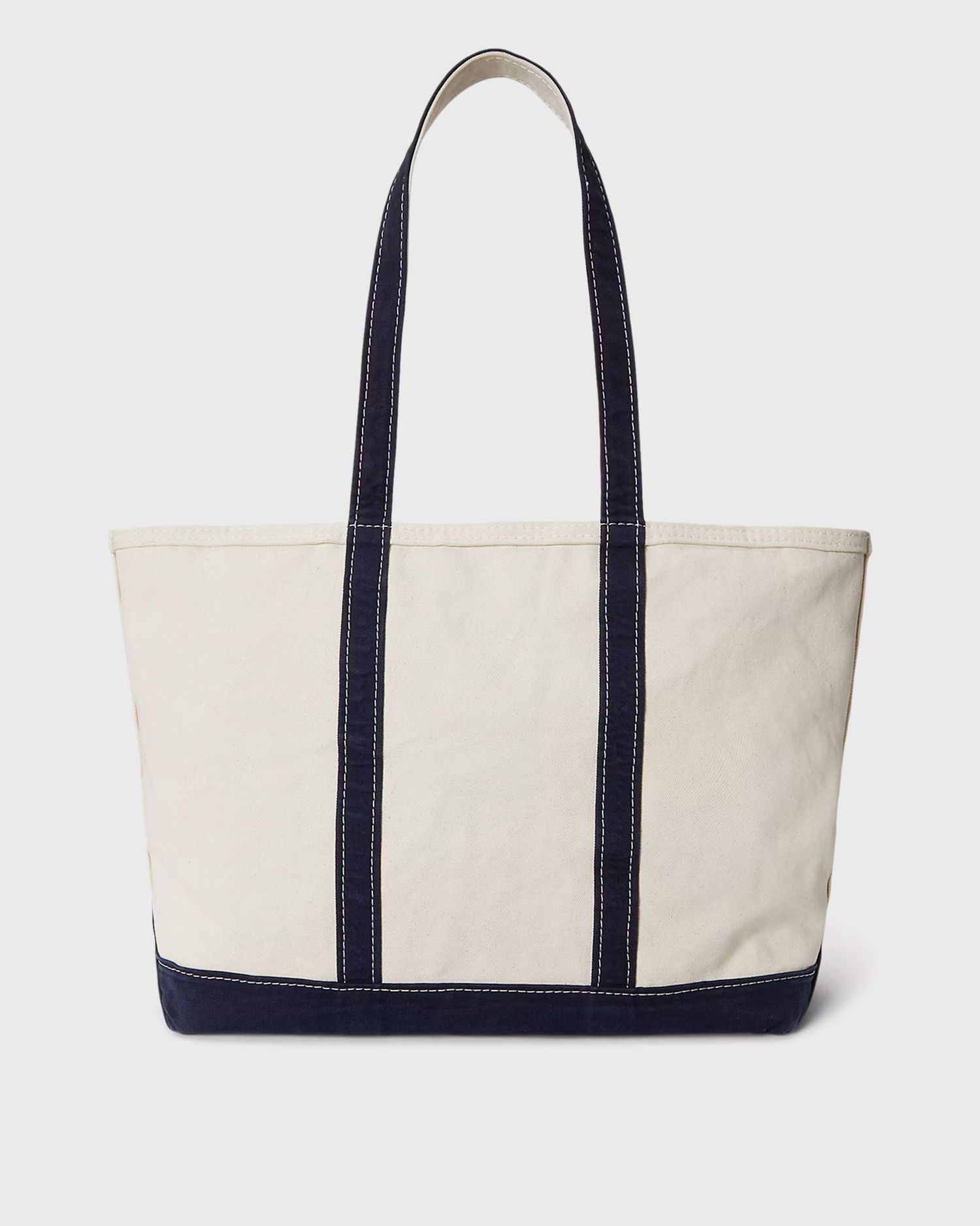 Голяма пазарска чанта Polo by Ralph Lauren Polo Ralph Lauren Canvas Tote Bag Тъмно синьо | 405974612001, 1