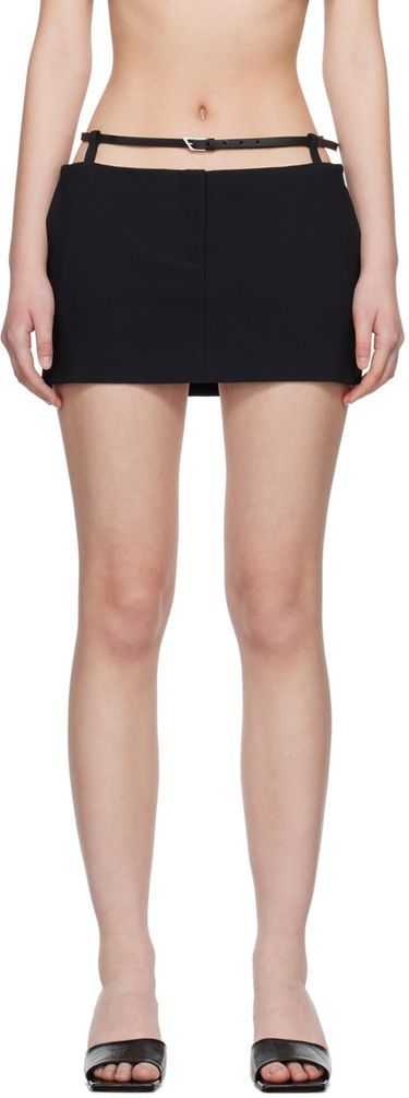 Пола The Attico Attico Belted Miniskirt Черно | 248WCS226 E100, 0