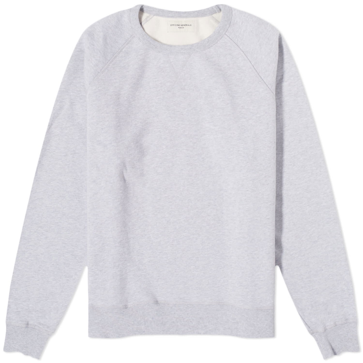 Суитчър Officine Générale Chris Crew Sweat "Heather Grey" Сиво | W23MSWT255, 0