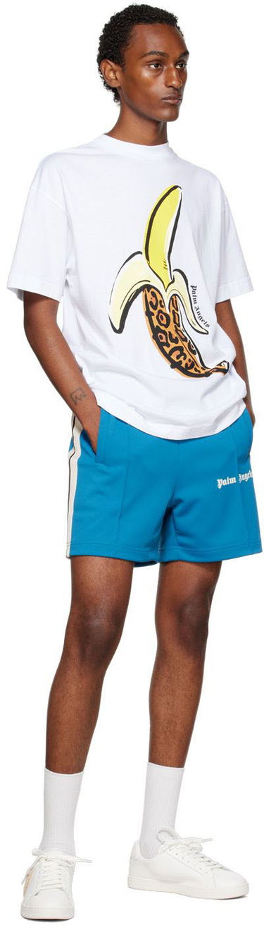 Тениска Palm Angels Banana Tee Бяло | PMAA001F22JER0060118, 3