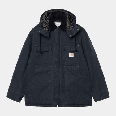Палта Carhartt WIP Carhartt WIP Ambel Stone Washed Hooded Coat Тъмно синьо | I035616_18, 0