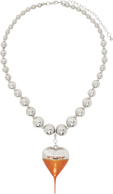 Колие Ottolinger Ottolinger Otto Heart Beaded Necklace Металик | 12590012501, 0
