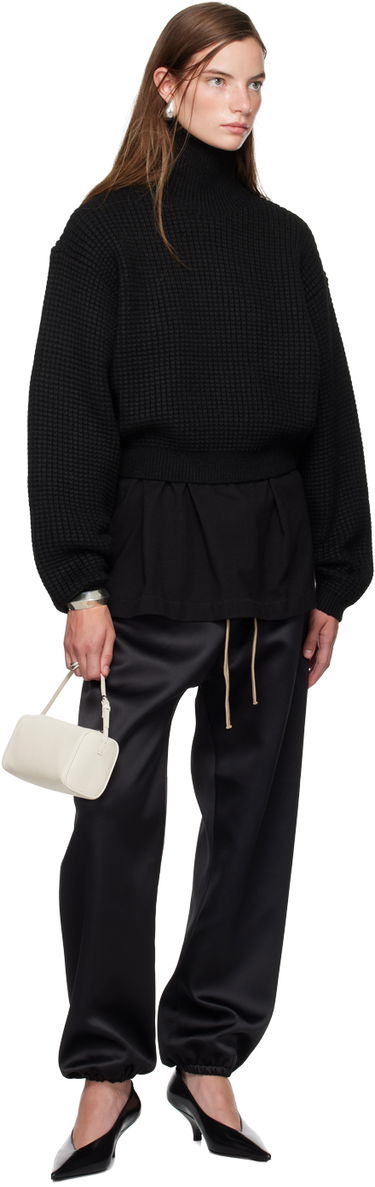 Пуловер Fear of God ESSENTIALS Cropped Turtleneck Sweater Черно | 192BT247320FW, 4