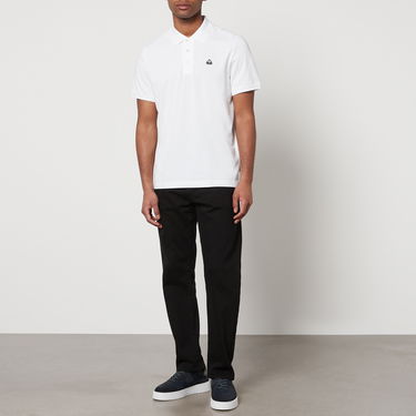 Поло тениска Moose Knuckles Moose Knuckles Cotton-Piqué Polo Shirt Бяло | M12MT712-160, 0