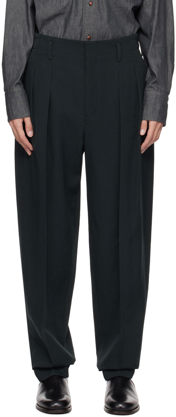 Панталони LEMAIRE Lemaire Tapered Trousers Зелено | PA1042 LF1123, 0