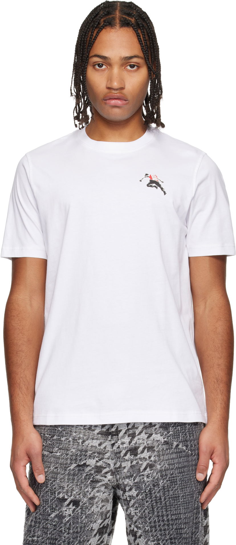 Тениска Diesel Graphic T-Shirt Бяло | A18668-0QIAM-100