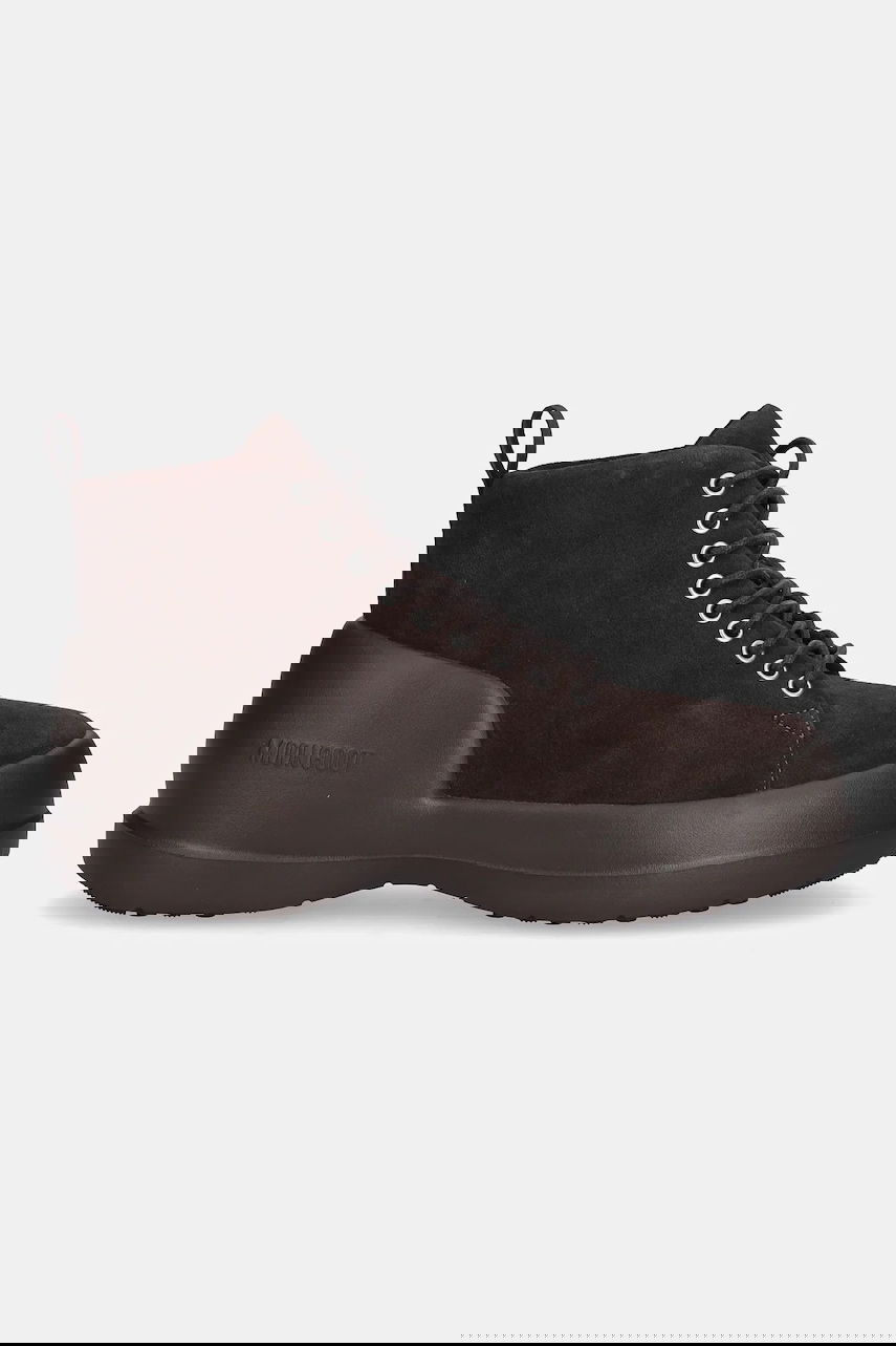 Кецове и обувки Moon Boot MEZZALUNA LACE UP MID SUEDE Boots Кафяво | 80D2500030.M010, 1