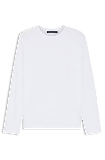 Тениска BOSS BECKHAM x BOSS Mercerised Cotton T-Shirt Бяло | 50552319