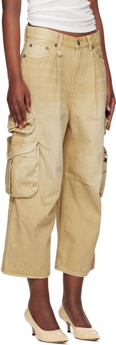 Карго панталони R13 R13 Cropped Multi Pocket Cargo Pants Бежово | R13WD246-D235A, 1