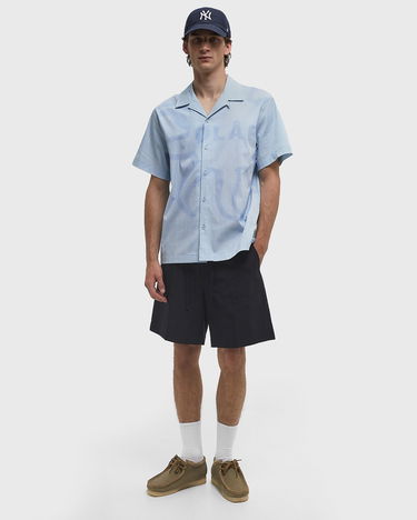 Риза ØLÅF Sun Print Camp Collar Shirt Синьо | M210303-SURFBLUE, 2