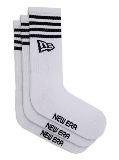 Чорапи New Era Stripe Crew Socks Бяло | 13113626