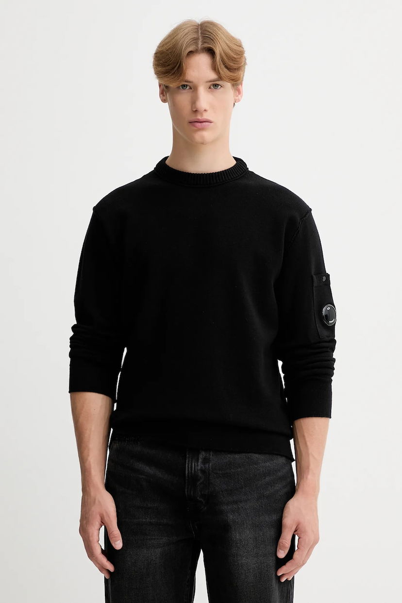 Пуловер C.P. Company C.P. Company Knit Sweater Черно | 19CMKN238A110432A