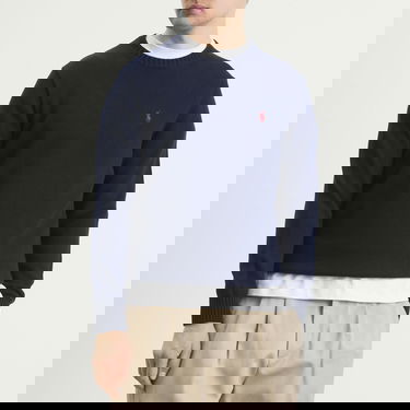 Пуловер Polo by Ralph Lauren Cotton Knit Jumper Тъмно синьо | 710810846-BLU, 2