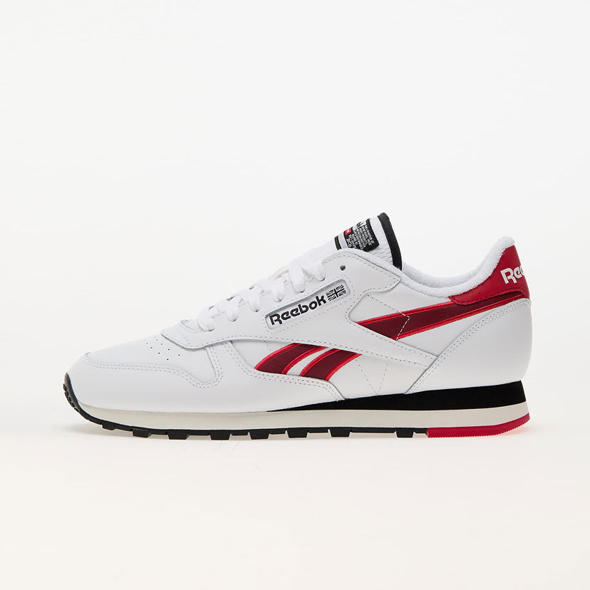 Кецове и обувки Reebok Classic Leather White/ Vector Red/ Black Бяло | 100201077