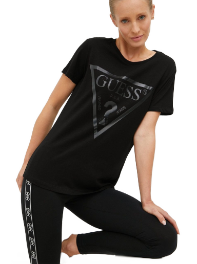 Тениска GUESS Adele Tee Черно | V2YI07.K8HM0